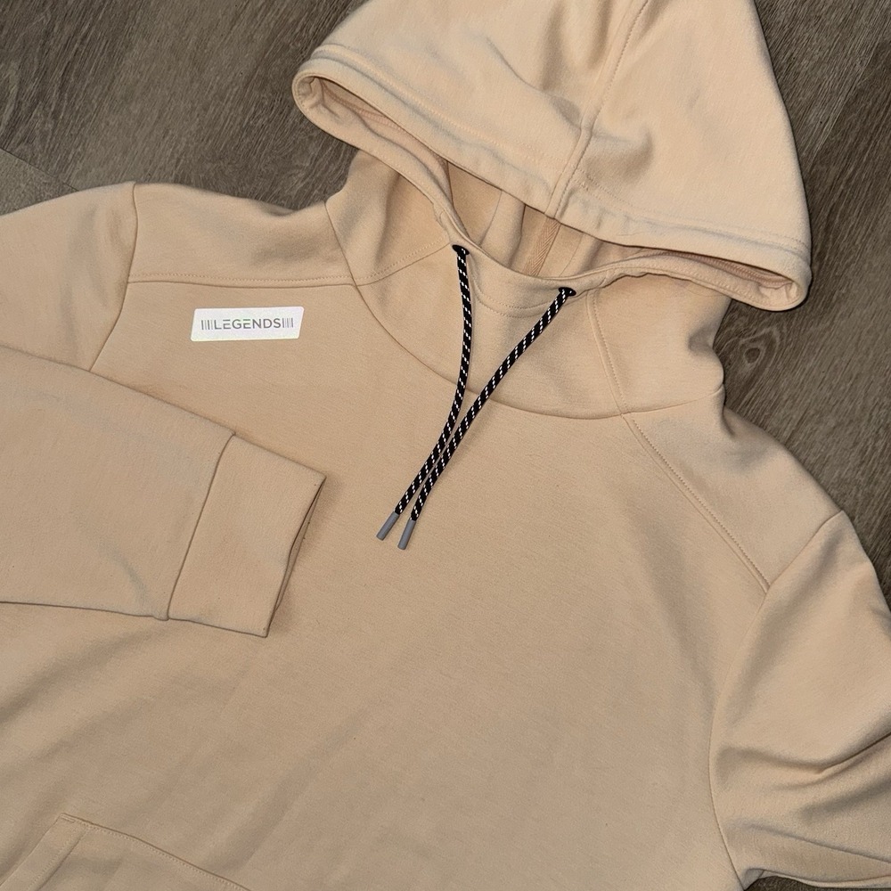 Legends Hawthorne Tech Hoodie Men's Large Light Orange Peach Performance